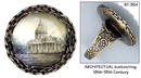 ARCHITECTURAL DESIGN BUTTON 18-19TH C. BT354
