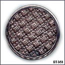 6 BLACK VINT METALLIC GLASS BUTTONS 30's BT368