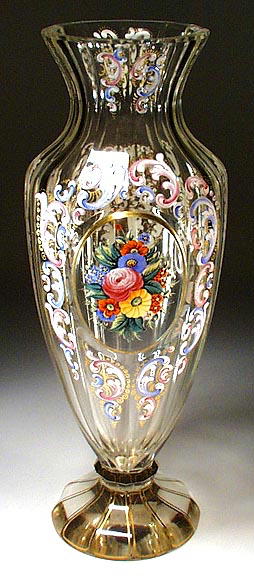 ANTIQUE MOSER LOBMEYR VASE c.1890 / CG033