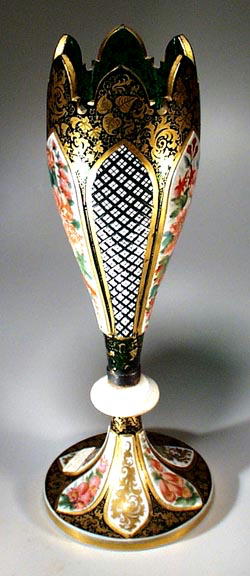 SPECTACULAR LARGE MOSER VASE c.1865