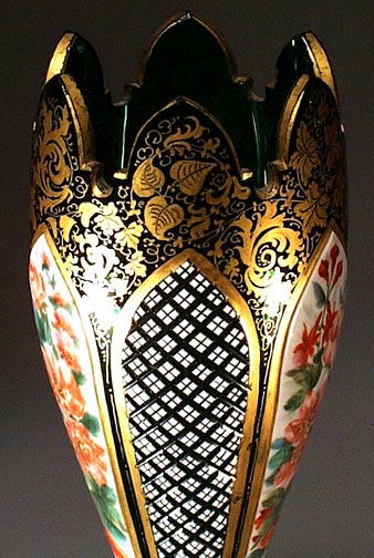 SPECTACULAR LARGE MOSER VASE c.1865