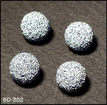 4 RARE VINT BLUE GLASS CORALENE BEADS 11mm #352