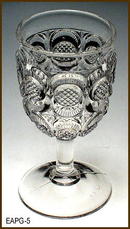 CANE HORSESHOE CORDIAL US GLASS EAPG 014