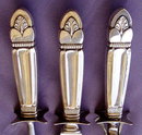 LARGE 3 PIECE VINTAGE CARVING SET STERLING