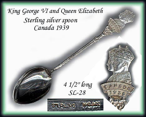 1939 KING GEORGE STERLING SPOON SL028