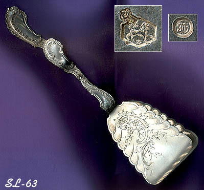 EXQUISITE DUTCH ROCOCO SILVER DESSERT SERVER