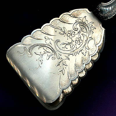 EXQUISITE DUTCH ROCOCO SILVER DESSERT SERVER