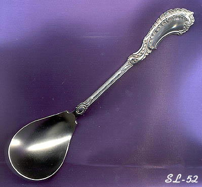 EXQUISITE DUTCH ROCOCO SILVER JELLY SPOON /