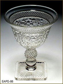 EARLY AMERICAN PATTERN GLASS ??? WINE EAPG 086
