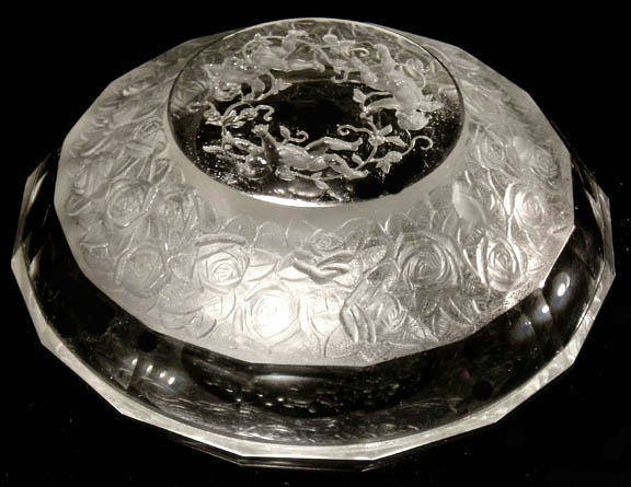 CZECH VINTAGE CHERUBS & ROSES INGRID BOWL /