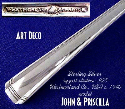 STERLING SILVER JOHN & PRISCILLA WESTMORLAND 52
