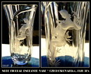CZECH 1920's ENGRAVED POETRY NYMPH VASE 1920-30's