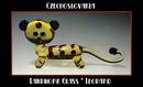 CZECH DRAWN GLASS LEOPARD