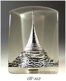 JESTED TOWER CRYSTAL PLAQUE CZECHOSLOVAKIA #152