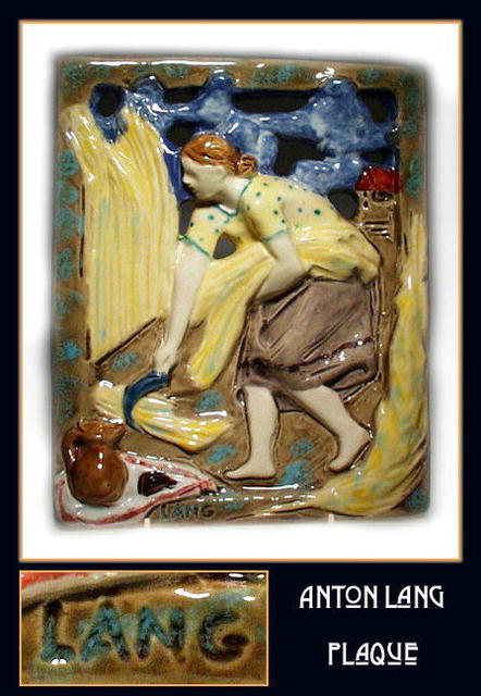 ANTON LANG ARTS & CRAFTS ART POTTERY WALL
