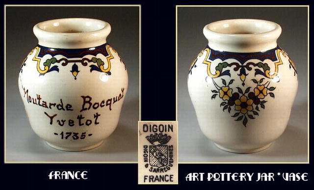 FRENCH ART POTTERY JAR / VASE / PT083