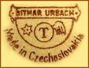 CZECH POTTERY LARGE GUITAR PLAYER D. URBACH
