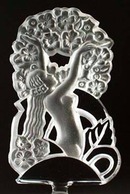 CZECH PERFUME BOTTLE BLACK NUDE & FLOWERS