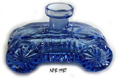 CZECH PERFUME BOTTLE DISROBED FEMALE & FLOWERS