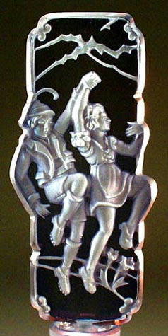CZECH PERFUME BOTTLE LUSTER HANSEL & GRETEL