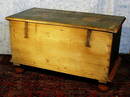 AUTHENTIC PAINTED BLANKET CHEST c. 1800-50 /