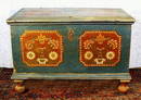 AUTHENTIC PAINTED BLANKET CHEST c.1800-50 BLC22