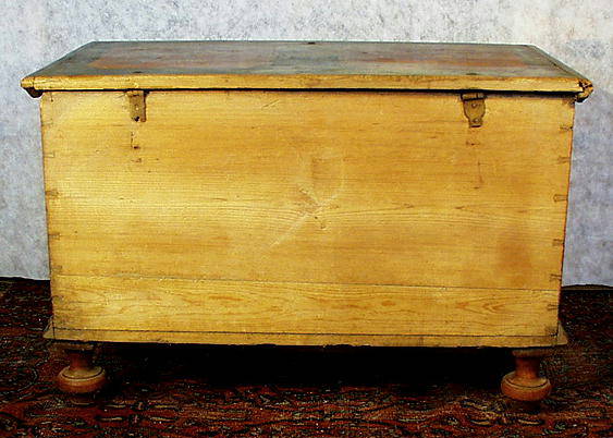 AUTHENTIC PAINTED BLANKET CHEST c.1800-50 BLC22