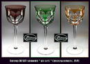 6 SIGNED MOSER VINTAGE WINE GOBLETS / CG013