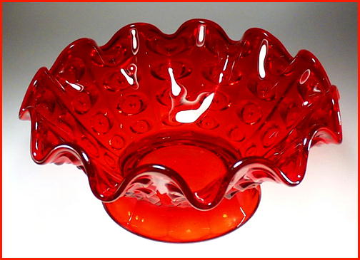 BEAUTIFUL RUBY RED COLOR GLASS BOWL GL13