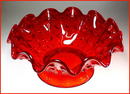 BEAUTIFUL RUBY RED COLOR GLASS BOWL GL13