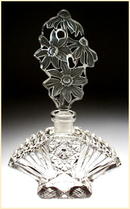 CZECH VINTAGE CUT CRYSTAL FIGURAL PERFUME