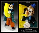 CZECH VINTAGE ART GLASS CLOWN MUSICIAN FIGURINE