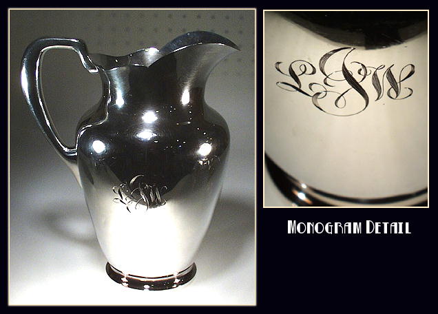 VINTAGE 1920's KIRK STERLING SILVER WATER
