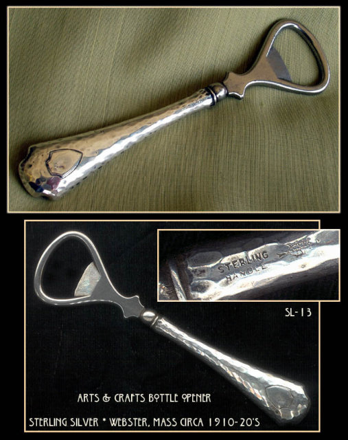 ARTS & CRAFTS STERLING BOTTLE OPENER SL13