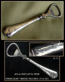 ARTS & CRAFTS STERLING BOTTLE OPENER SL13