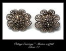 VINTAGE MEXICAN SILVER EARRINGS #102