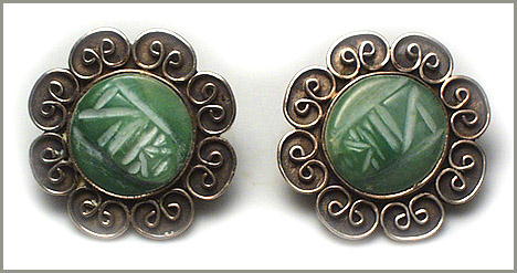 VINTAGE MEXICAN SILVER BRACELET & EARRINGS SET