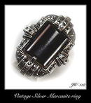GORGEOUS VINTAGE STERLING MARCASITE RING #112