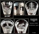 OLD ENGRAVED BEAKER VASE MOSER DEER LOBMEYR