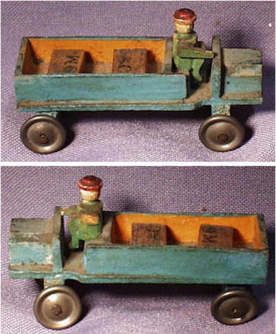 ANTIQUE GERMAN WOODEN TOY TRUCK MS-26