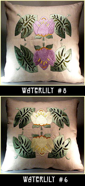 3 ARTS & CRAFTS MISSION EMBROIDERED PILLOWS
