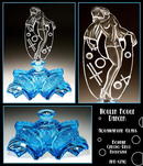 AQUA BLUE MOULIN ROUGE DANCER PERFUME BOTTLE