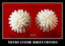 VINTAGE NATURAL SHELL CLUSTER EARRINGS CJ-71
