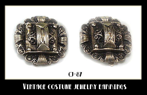 VINTAGE COSTUME JEWELRY EARRINGS CJ-87