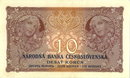 ORIGINAL 1920 MUCHA DESIGN 10 KORUN BANKNOTE