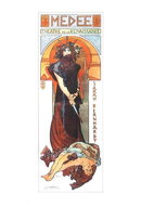 MUCHA MEDEE / HAMLET LARGE FOLD POSTCARD