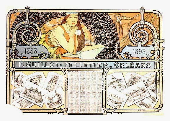MUCHA PELLETIER ORLEANS POSTCARD