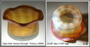 FRENCH c1880 ART GLASS MONOT STUMPF OPEN SALT