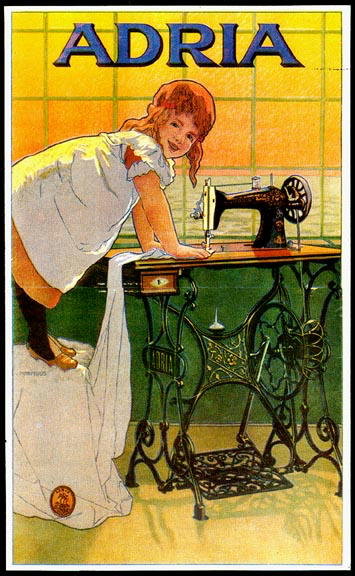SEWING MACHINE ADVERTISEMENT POSTER