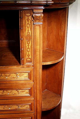 AESTHETIC MOVEMENT CORNER CABINET c.1900